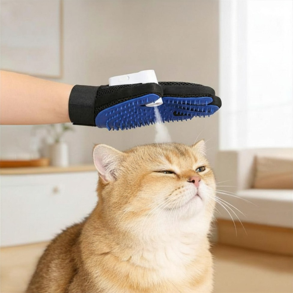 Pet Grooming Glove for Cats & Dogs