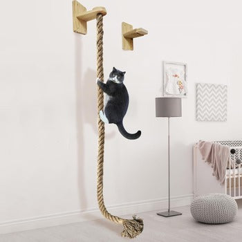 Wall-Mounted Cat Climbing Rope Tree CATNADA