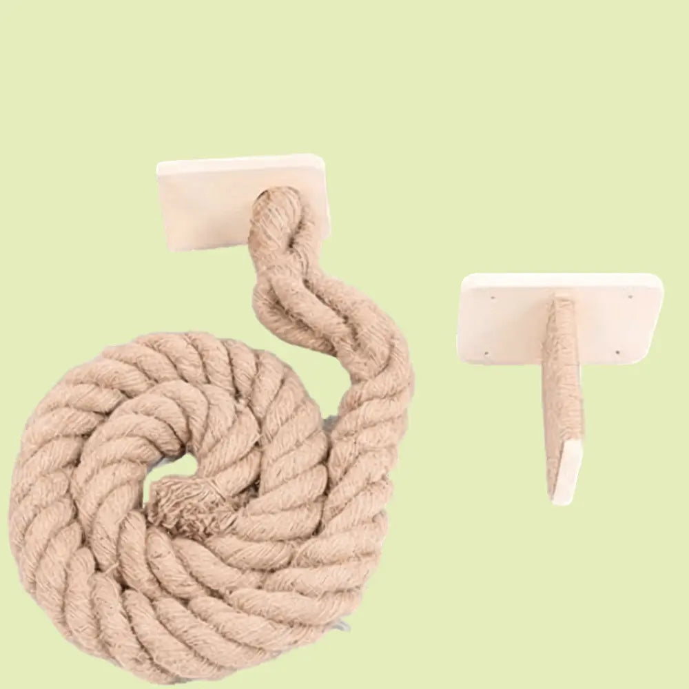 Wall-Mounted Cat Climbing Rope Tree CATNADA