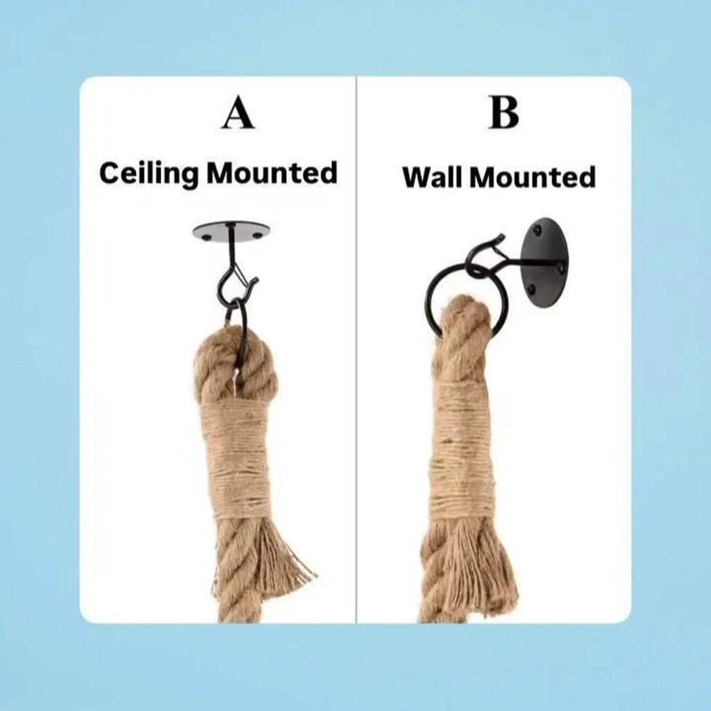 Wall-Mounted Cat Climbing Rope Tree CATNADA