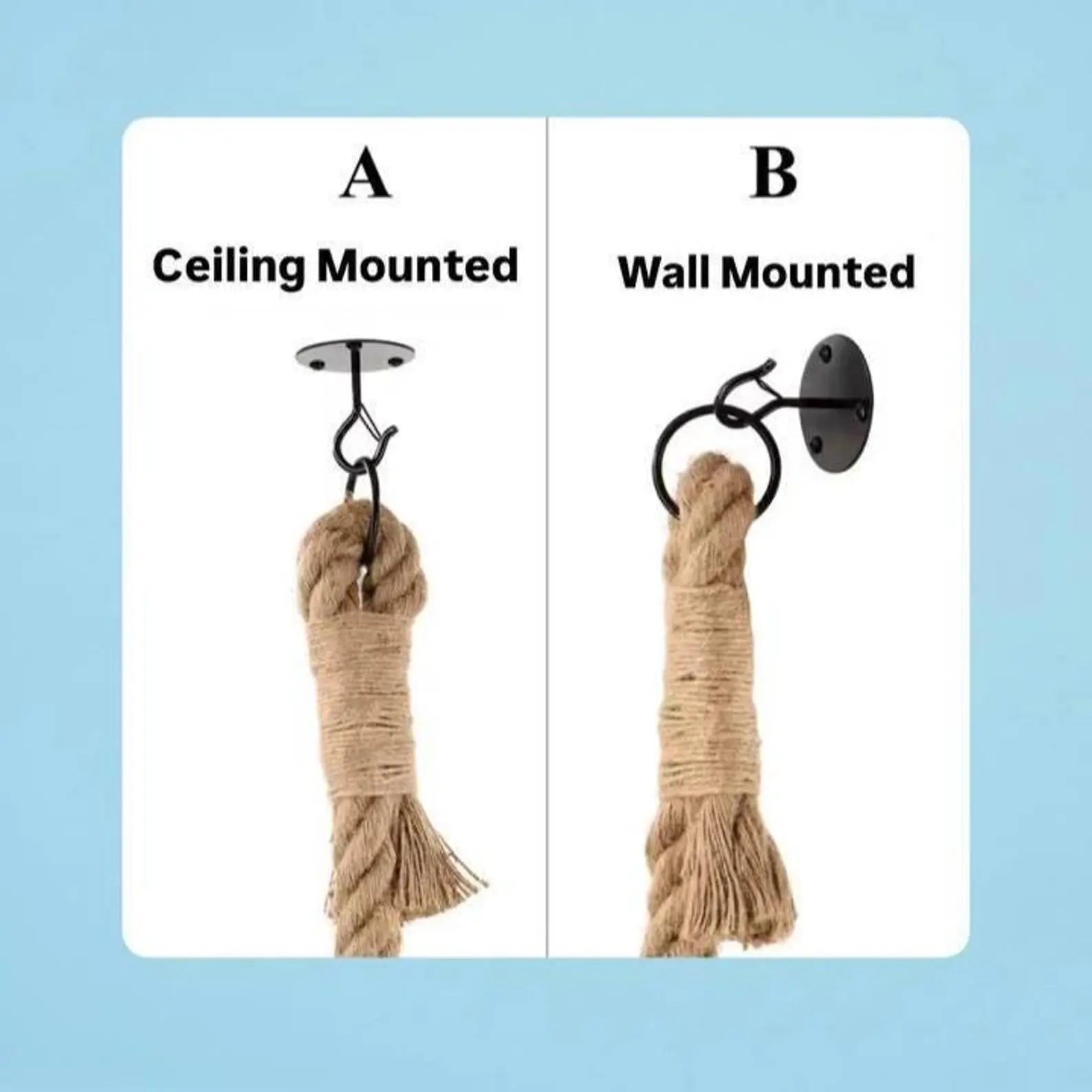 Wall-Mounted Cat Climbing Rope Tree CATNADA
