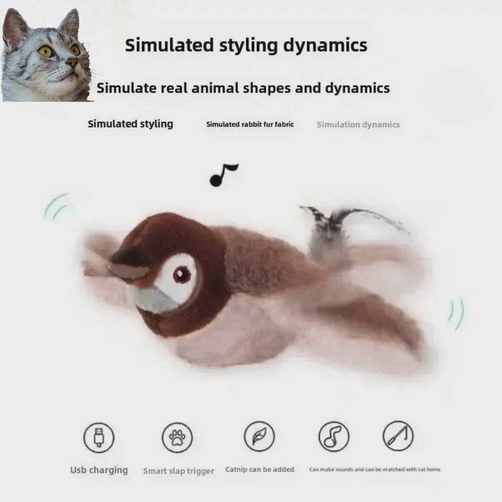 Electric Chirping Bird Cat Toy