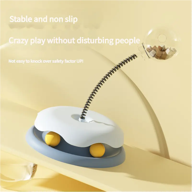 Spring Cat Food Dispenser Toy PEYKAR